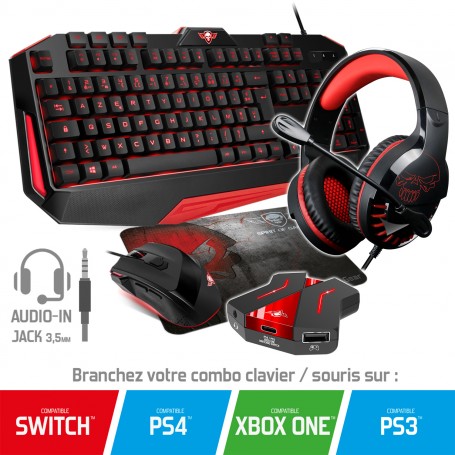 Clavier souris gamer PS4
