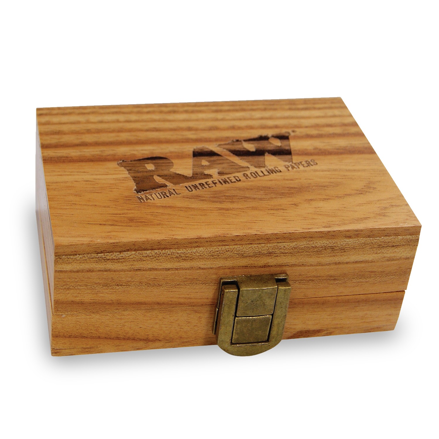 Boite à rouler RAW en Bois Naturel Pour Fumeur- Wood BOX - RAW STYLE -  Spliff Box